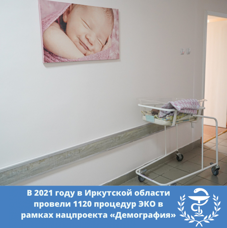 в 2021 году в иркутской области провели 1120 процедур эко в рамках нацпроекта «демография»