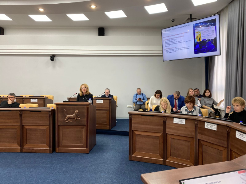 главный врач иркутского областного центра спид юлия плотникова представила справку о работе службы противодействия вич-инфекции в иркутске депутатам думы города иркутска